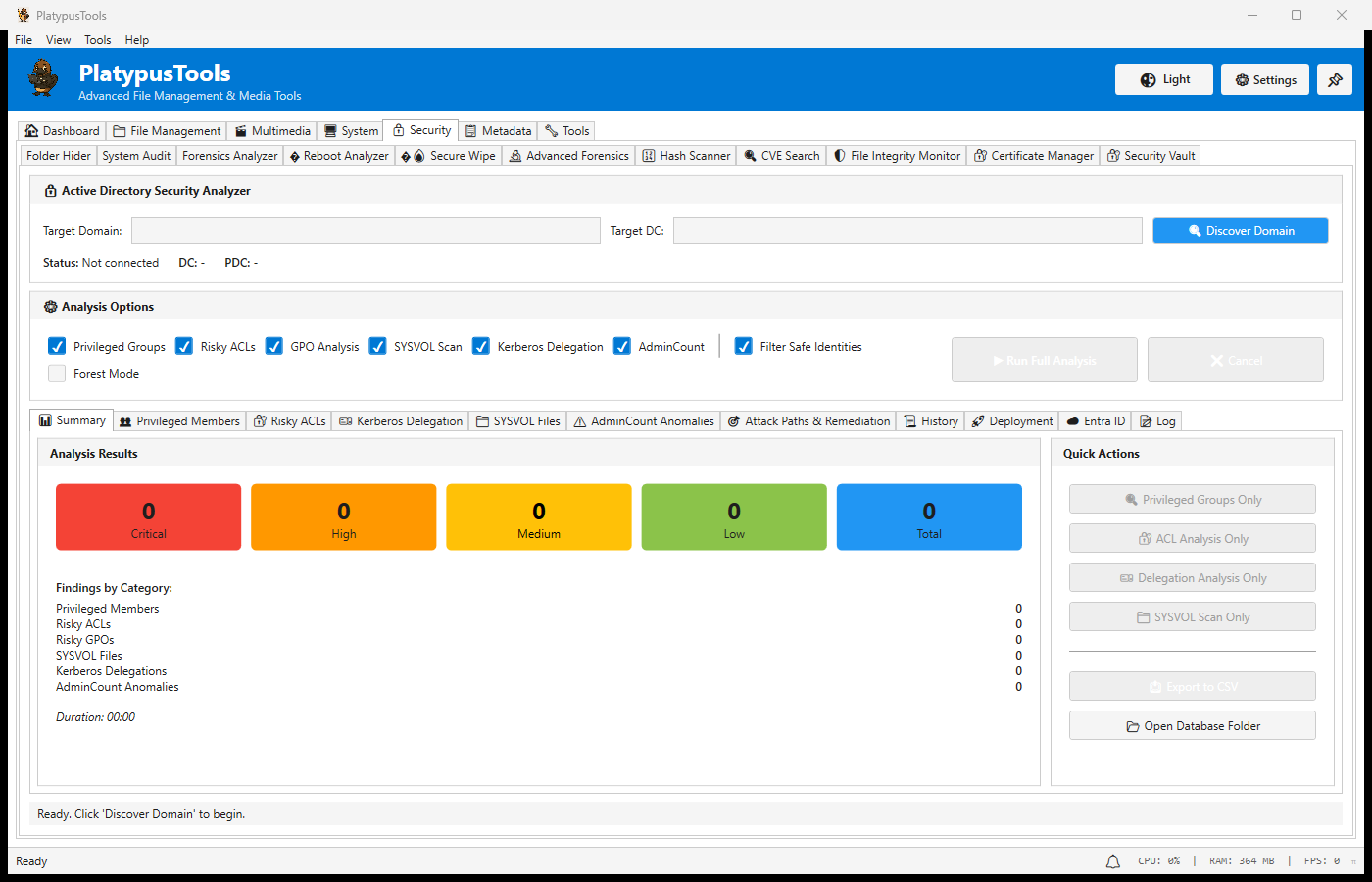 AD Security Analyzer